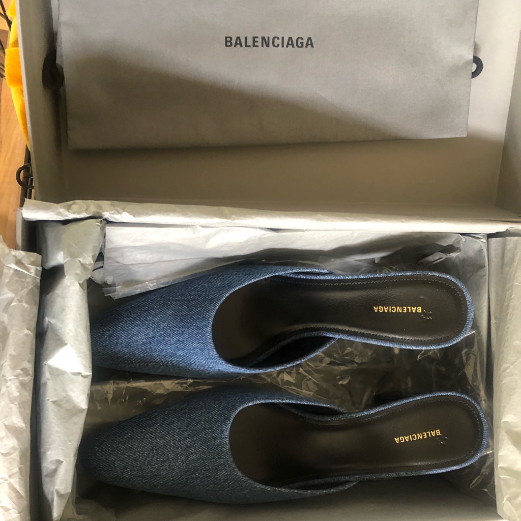 Authentic Balenciga Demin Mule 36 Brand New